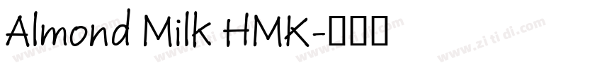 Almond Milk HMK字体转换
